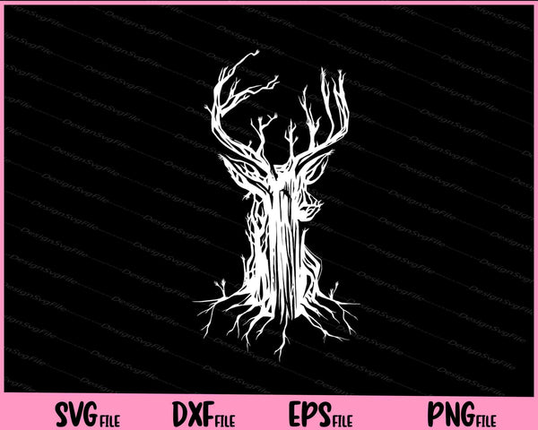 Deer Tree funny Svg Cutting Printable Files  - Premium Cutting Files in SVG, PNG & EPS Formats - Premium SVG Cutting Files for Crafts