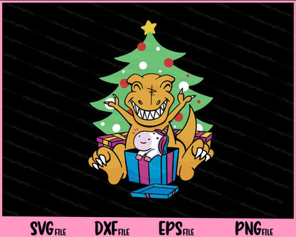 Dinosaur And Unicorn Christmas Svg Cutting Printable Files  - Premium Cutting Files in SVG, PNG & EPS Formats - Premium SVG Cutting Files for Crafts