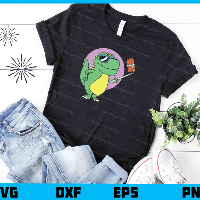 Dinosaur Selfie Fun Svg Cutting Printable File  - Premium Cutting Files in SVG, PNG & EPS Formats - Premium SVG Cutting Files for Crafts