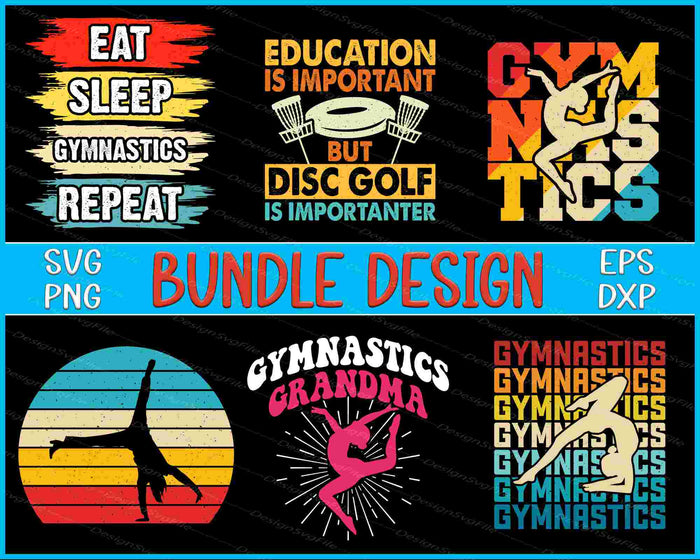 Disc Golf Bundle SVG, GYM PNG