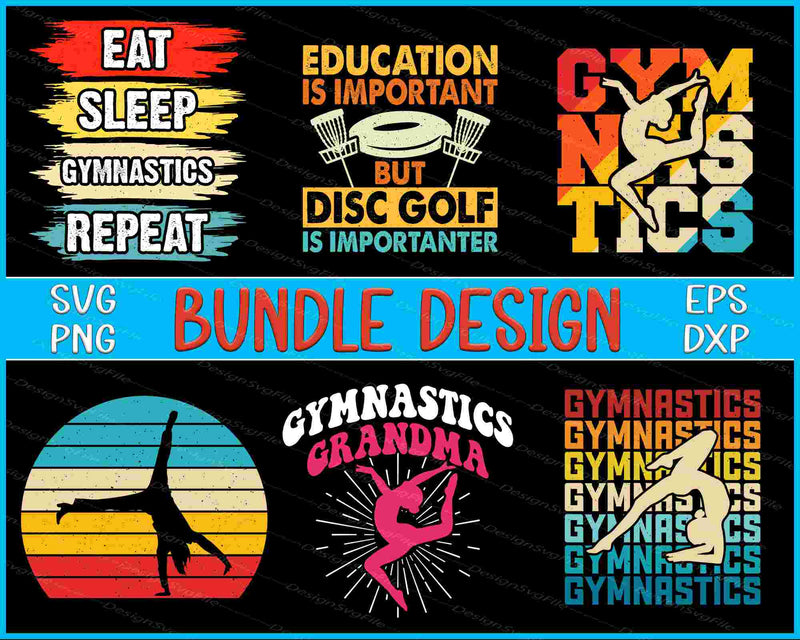 Disc Golf Bundle SVG, GYM PNG