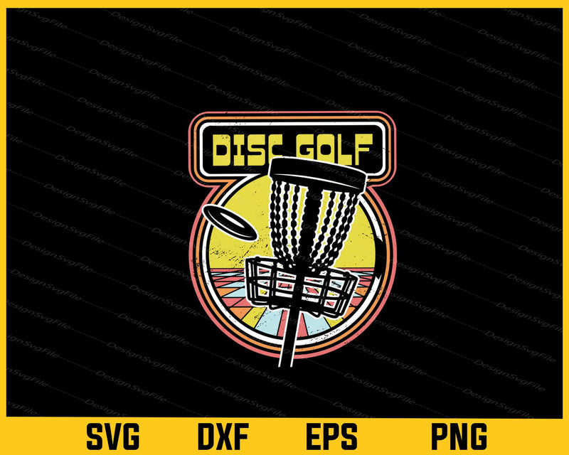 Disc Golf Retro Video Game svg