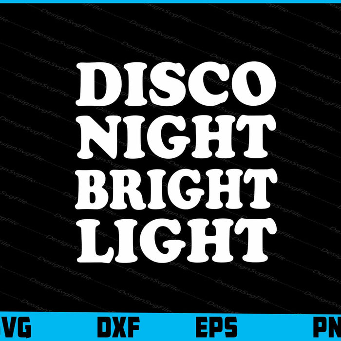 Disco Night Bright Light SVG