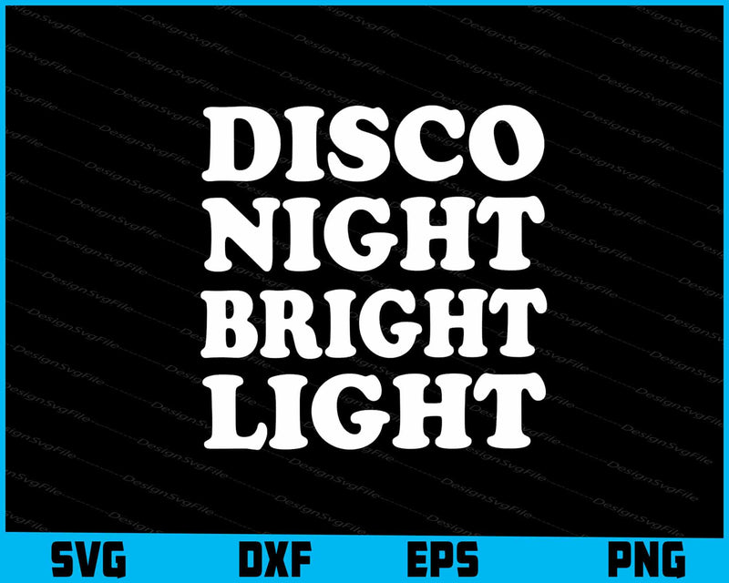 Disco Night Bright Light SVG
