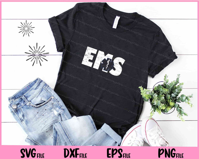 Distressed EMS T-Shirt 911 Emergency Medical Services t shirt