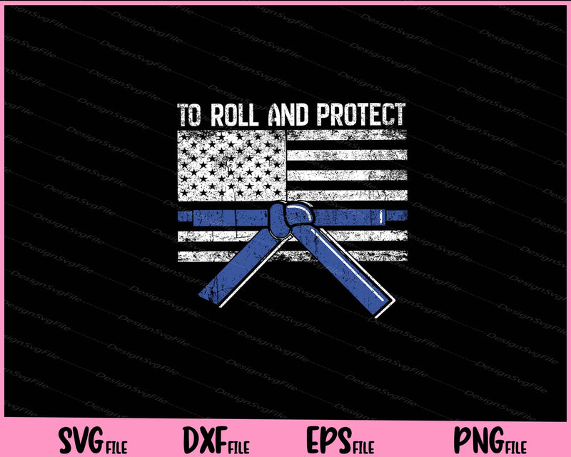 Distressed Police Thin Blue Line BJJ MMA Jiu Jitsu Svg Cutting Printable File  - Premium Cutting Files in SVG, PNG & EPS Formats - Premium SVG Cutting Files for Crafts