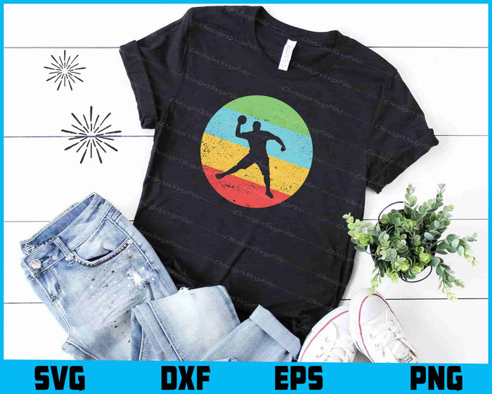 Dodgeball Vintage Retro Dodgeball Player SVG