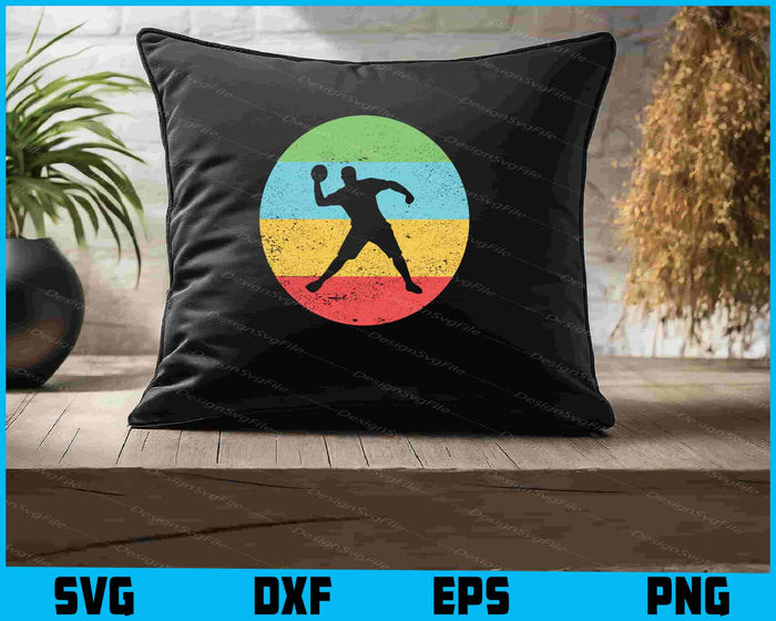 Dodgeball Vintage Retro Dodgeball Player SVG