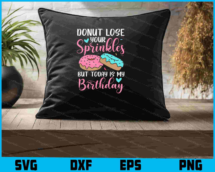 Collection of donut-themed text designs on a black background with colorful donut graphics.