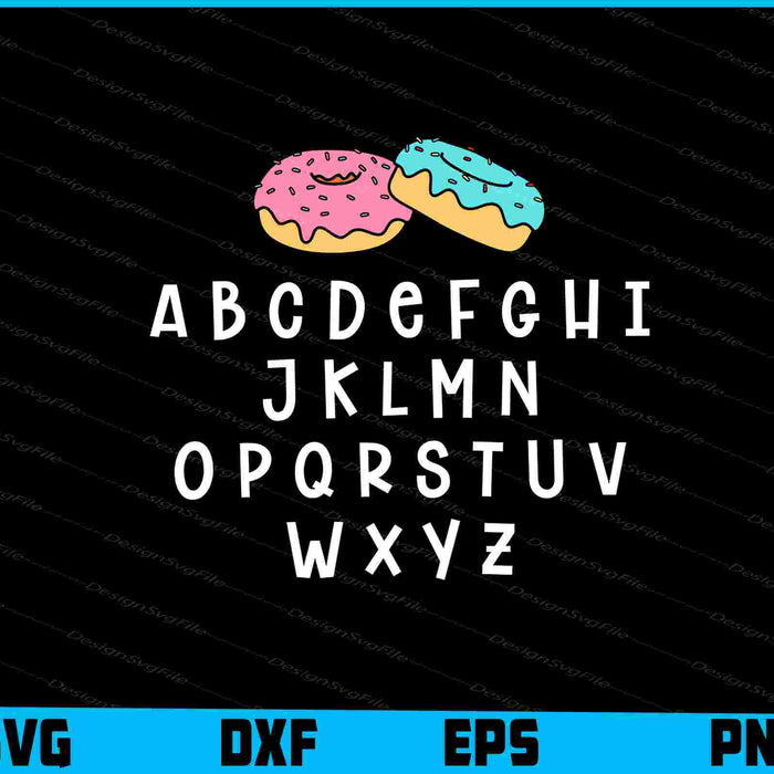Donuts Crew SVG, ABC Alphabet Shirt
