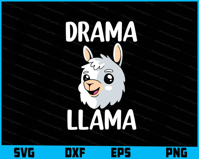 Set of llama-themed designs with text and graphics on a black background