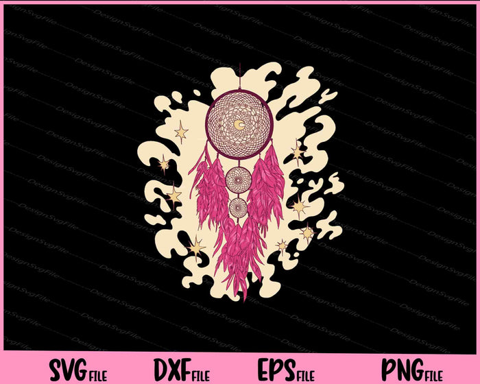 Dreamcatcher Romantic Starry Svg Cutting Printable Files  - Premium Cutting Files in SVG, PNG & EPS Formats - Premium SVG Cutting Files for Crafts