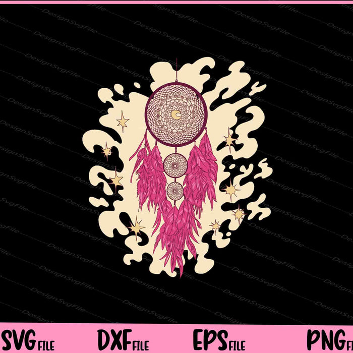Dreamcatcher Romantic Starry Svg Cutting Printable Files  - Premium Cutting Files in SVG, PNG & EPS Formats - Premium SVG Cutting Files for Crafts