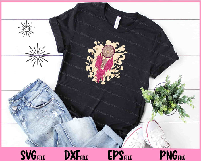 Dreamcatcher Romantic Starry Svg Cutting Printable Files  - Premium Cutting Files in SVG, PNG & EPS Formats - Premium SVG Cutting Files for Crafts