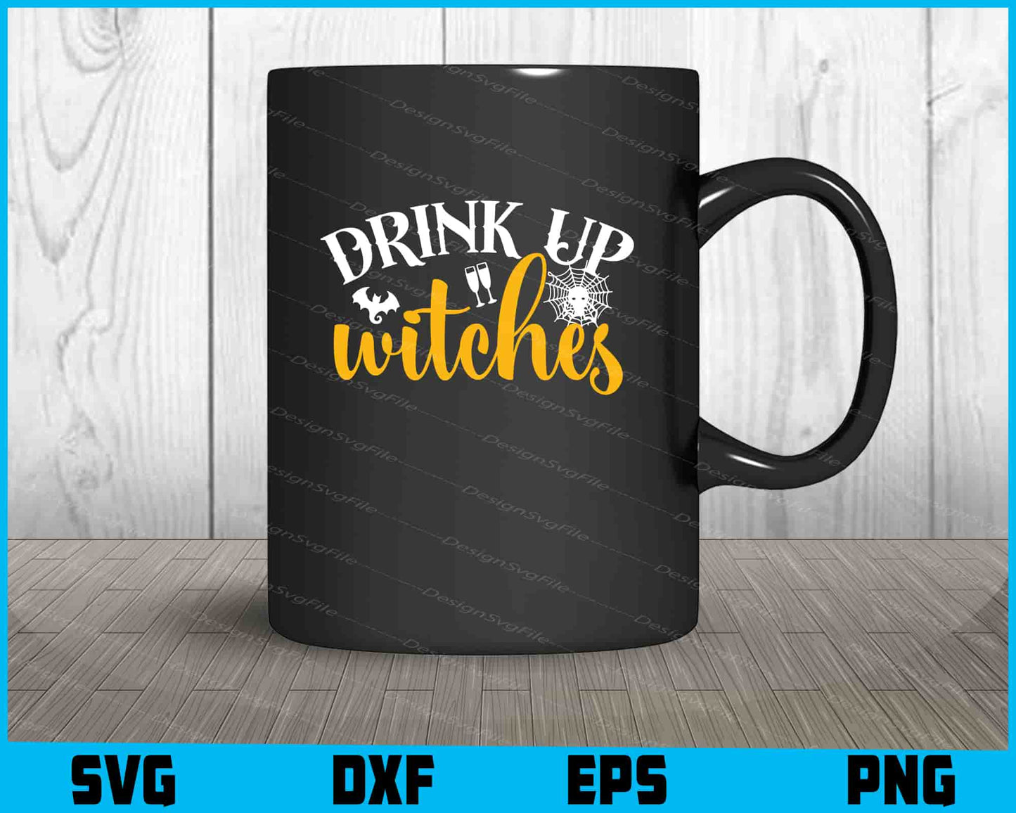 Funny Drink Up Witches Halloween SVG PNG Cutting File