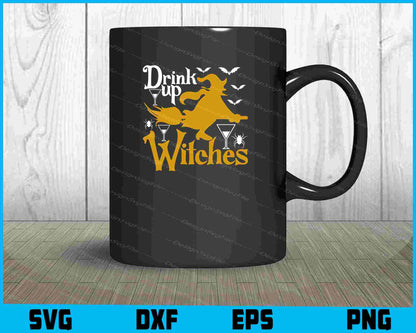 Drink Up Witches Halloween Svg png Design Cricut Printable File  - Premium Cutting Files in SVG, PNG & EPS Formats - Premium SVG Cutting Files for Crafts