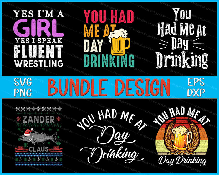 Drinking Bundle SVG, Beer PNG Girl