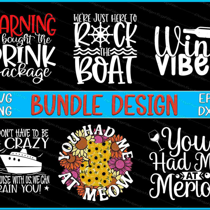 Drinking Bundle SVG, Cats PNG