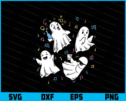 Drunk Ghosts In Party Halloween Boo