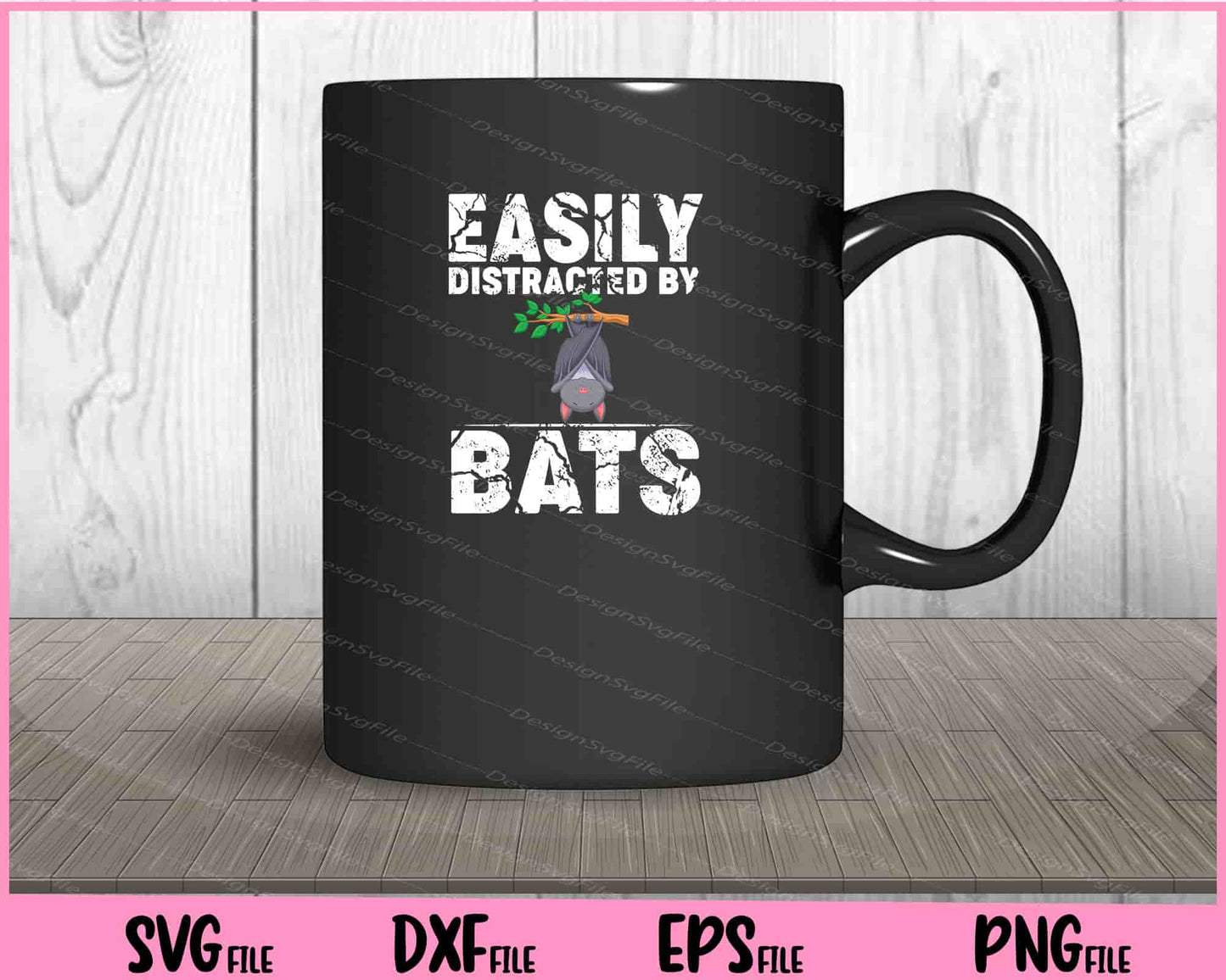 Easily Distracted By Bats Funny Bat Gift Halloween Svg Cutting Printable Files  - Premium Cutting Files in SVG, PNG & EPS Formats - Premium SVG Cutting Files for Crafts