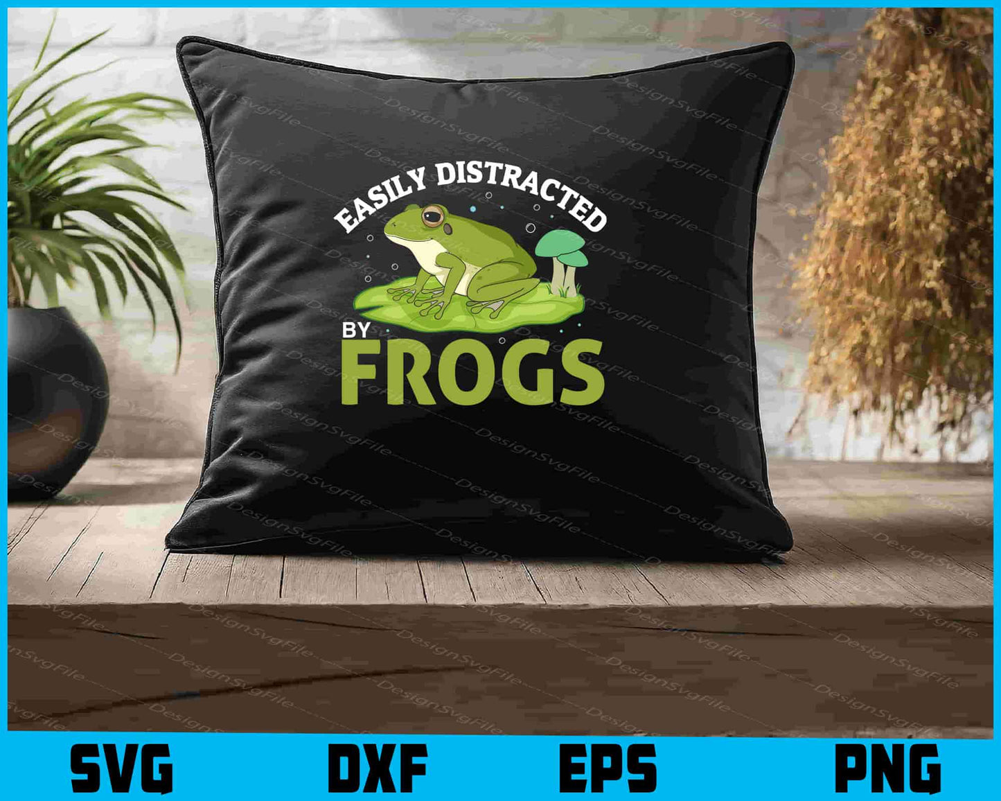 Easily Distracted By Frogs Toddler SVG