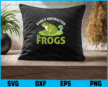 Easily Distracted By Frogs Toddler SVG