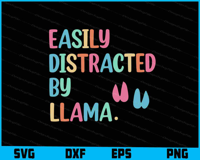 Easily Distracted By Llama SVG, Animals PNG