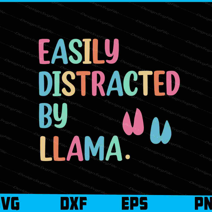 Easily Distracted By Llama SVG, Animals PNG