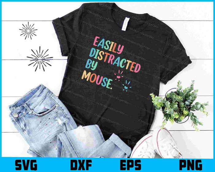 Easily Distracted By Mouse SVG, Animals PNG