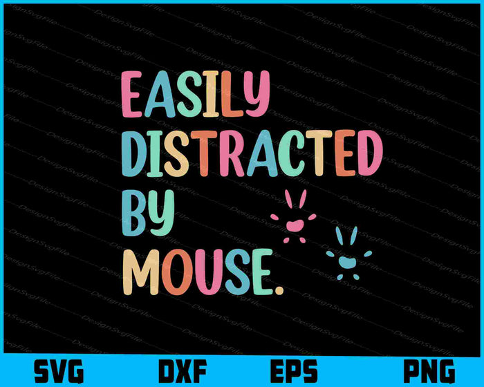 Easily Distracted By Mouse SVG, Animals PNG