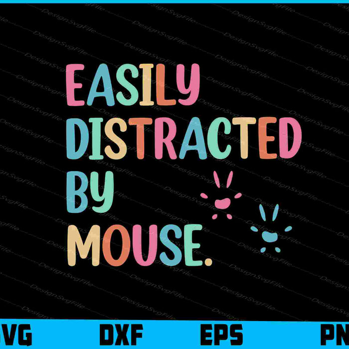Easily Distracted By Mouse SVG, Animals PNG