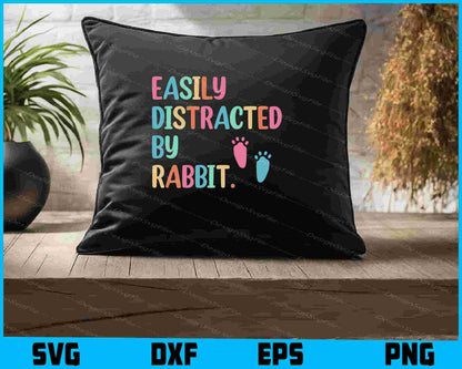 Easily Distracted By Rabbit SVG, Animals PNG