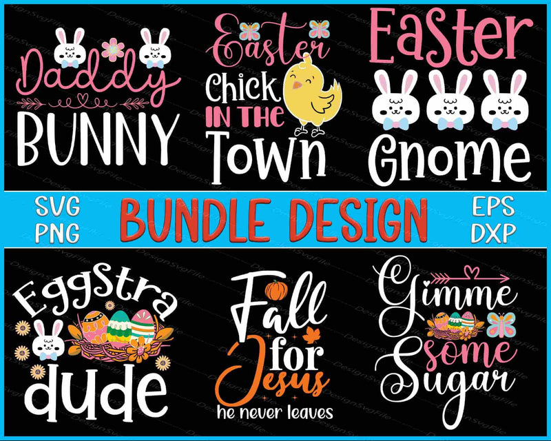 Easter Bundle SVG Gnome PNG