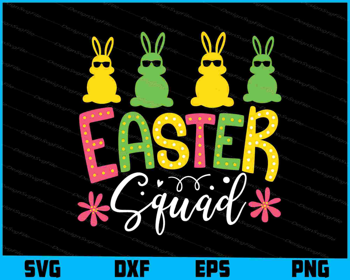 Easter Squad Colorful SVG