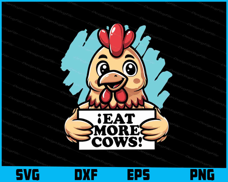 Eat More Cows SVG, Animal PNG