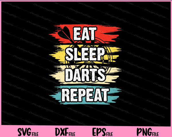 Eat Sleep Darts Repeat svg