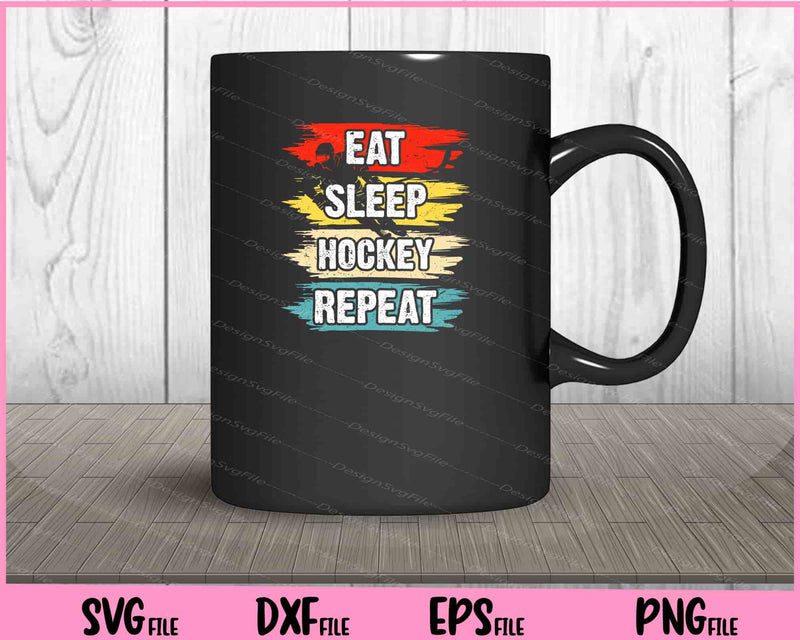 Eat Sleep Hockey Repeat mug