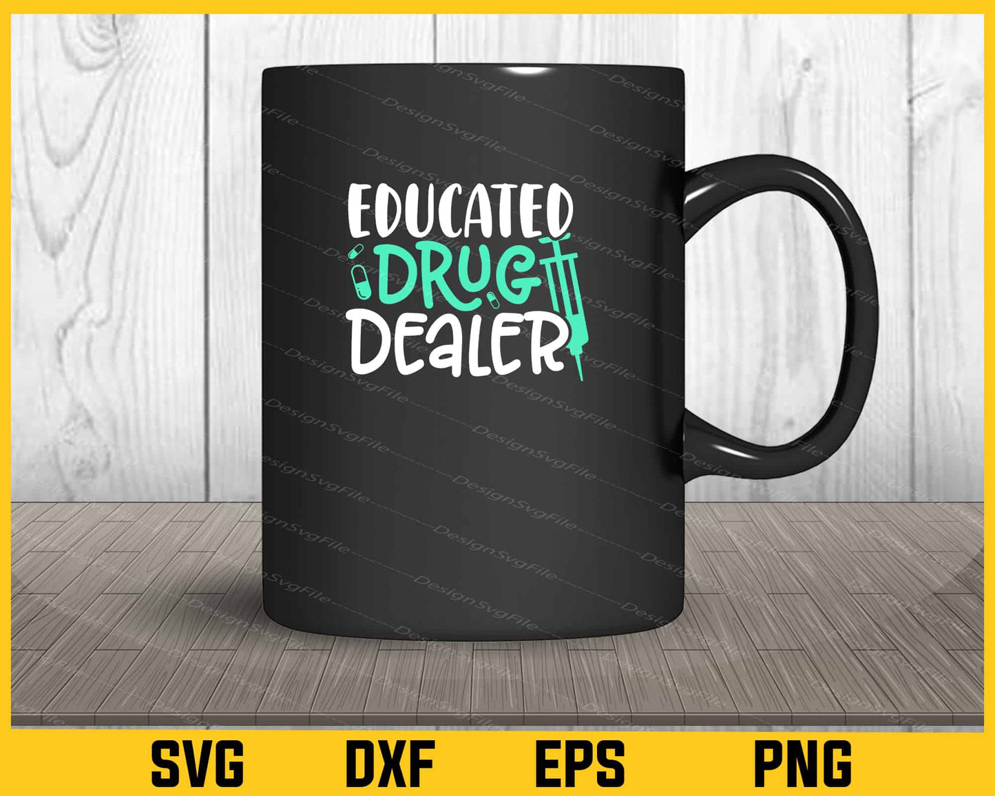 Educated Drug Dealer Svg Cutting Printable File  - Premium Cutting Files in SVG, PNG & EPS Formats - Premium SVG Cutting Files for Crafts