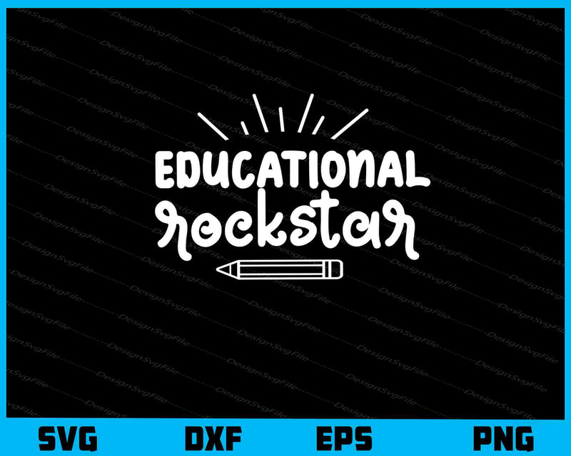 Educational Rockstar svg