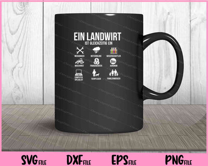 Ein Landwirt Ist Gleichzeitig Ein Svg Cutting Printable Files  - Premium Cutting Files in SVG, PNG & EPS Formats - Premium SVG Cutting Files for Crafts