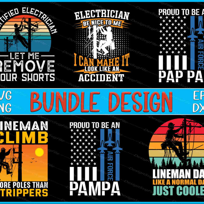 Electrician  Bundle SVG, Lineman Dad PNG
