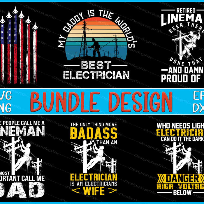Electrician SVG, Lineman Dad PNG Air Force US