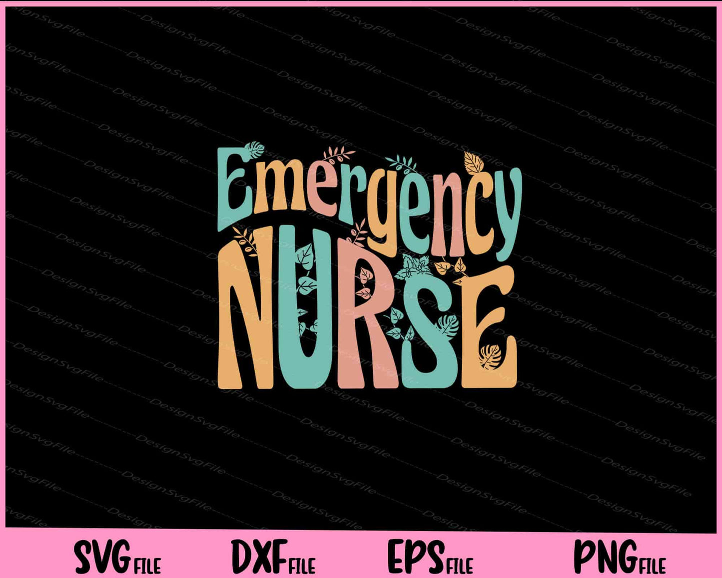 Emergency Nurse Vintage Svg Cutting Printable Files  - Premium Cutting Files in SVG, PNG & EPS Formats - Premium SVG Cutting Files for Crafts