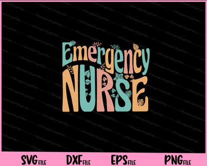 Emergency Nurse Vintage Svg Cutting Printable Files  - Premium Cutting Files in SVG, PNG & EPS Formats - Premium SVG Cutting Files for Crafts