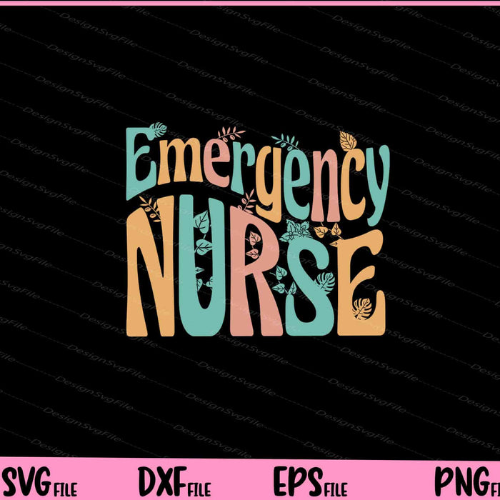 Emergency Nurse Vintage Svg Cutting Printable Files  - Premium Cutting Files in SVG, PNG & EPS Formats - Premium SVG Cutting Files for Crafts