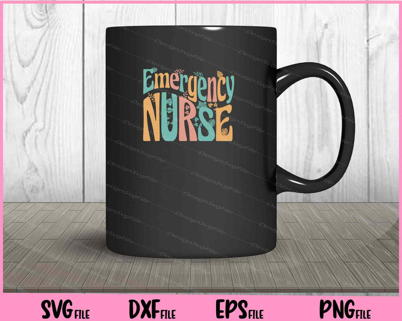 Emergency Nurse Vintage Svg Cutting Printable Files  - Premium Cutting Files in SVG, PNG & EPS Formats - Premium SVG Cutting Files for Crafts