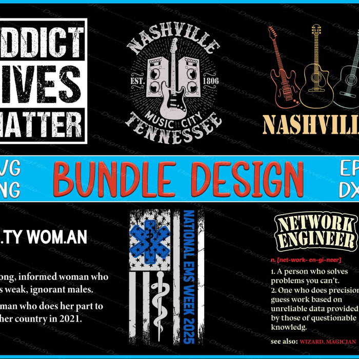Engineer Bundle SVG, USA Flag PNG Music