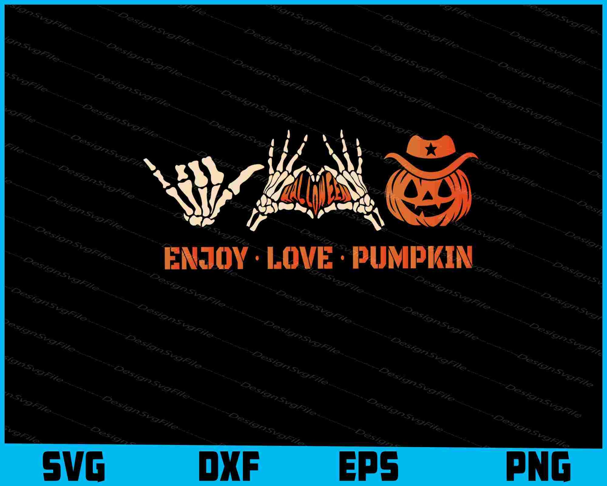 Enjoy Love Pumpkin Halloween Svg Png Design Cut Files  - Premium Cutting Files in SVG, PNG & EPS Formats - Premium SVG Cutting Files for Crafts