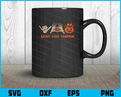 Enjoy Love Pumpkin Halloween Svg Png Design Cut Files  - Premium Cutting Files in SVG, PNG & EPS Formats - Premium SVG Cutting Files for Crafts