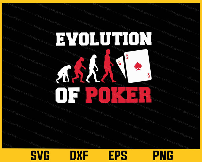Evolution Of Poker Game Svg Cutting Printable File  - Premium Cutting Files in SVG, PNG & EPS Formats - Premium SVG Cutting Files for Crafts
